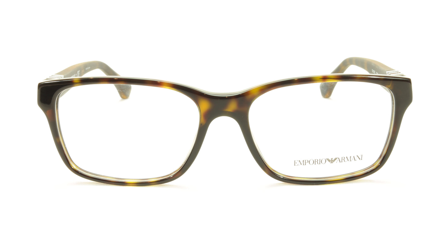 Emporio Armani EA3042 5026 Eyeglasses Frame Acetate Brown Tortoise - Frame Bay