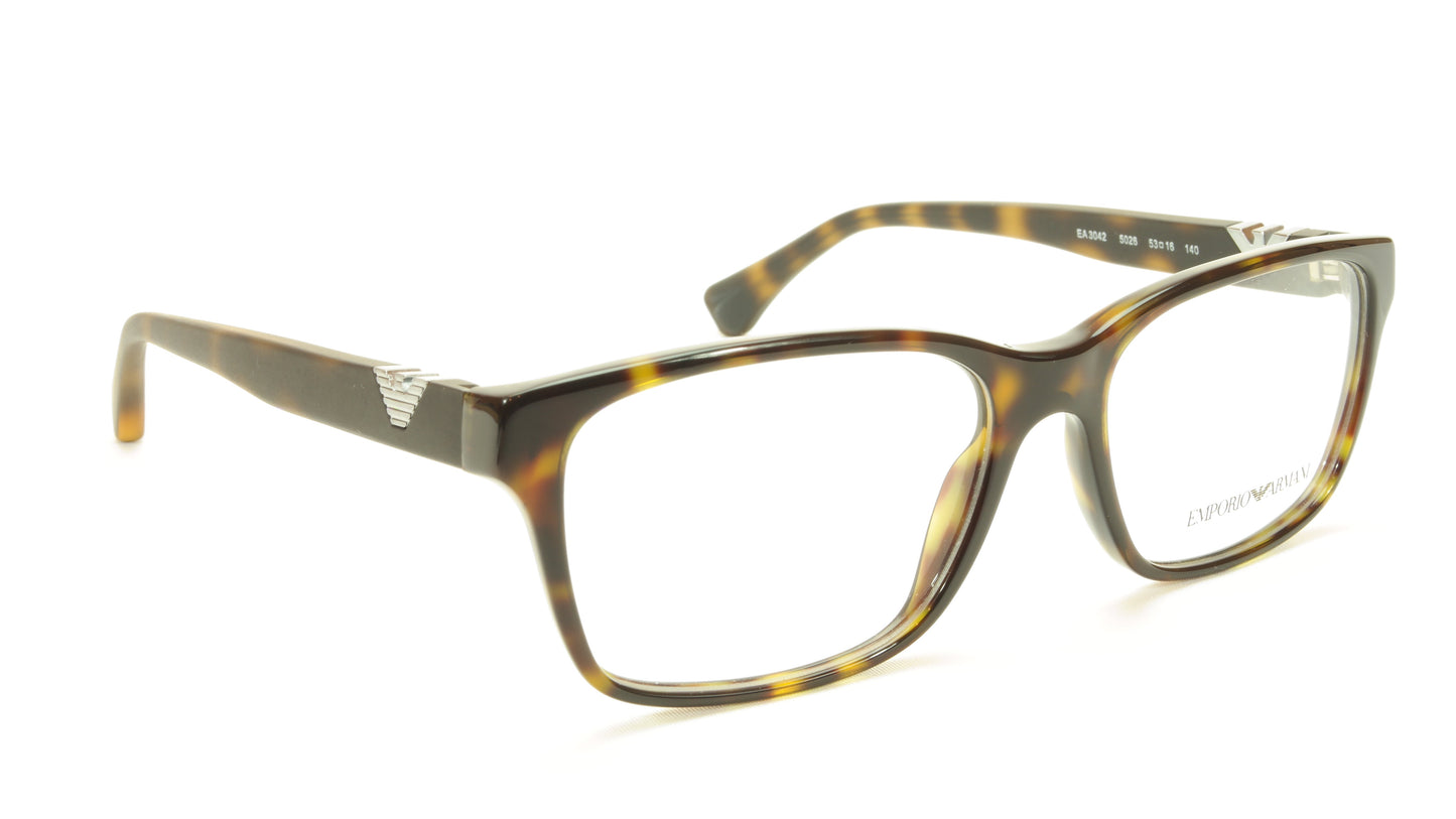 Emporio Armani EA3042 5026 Eyeglasses Frame Acetate Brown Tortoise - Frame Bay