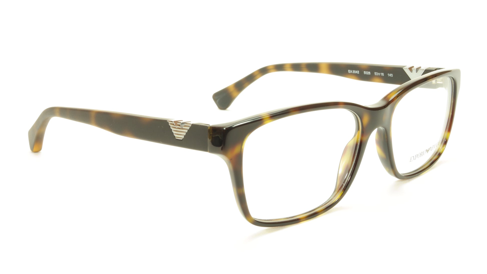 Emporio Armani EA3042 5026 Eyeglasses Frame Acetate Brown Tortoise - Frame Bay