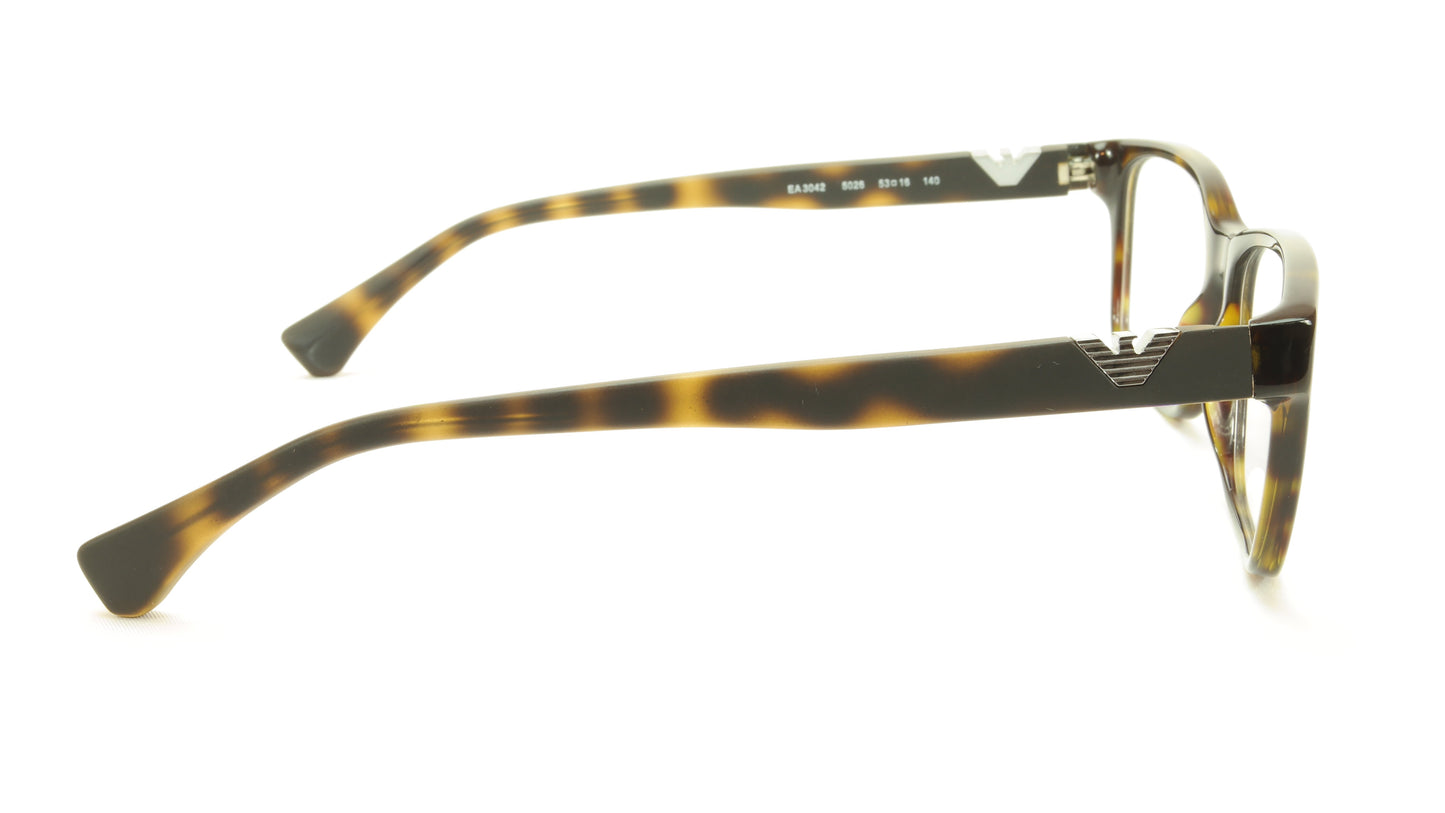 Emporio Armani EA3042 5026 Eyeglasses Frame Acetate Brown Tortoise - Frame Bay