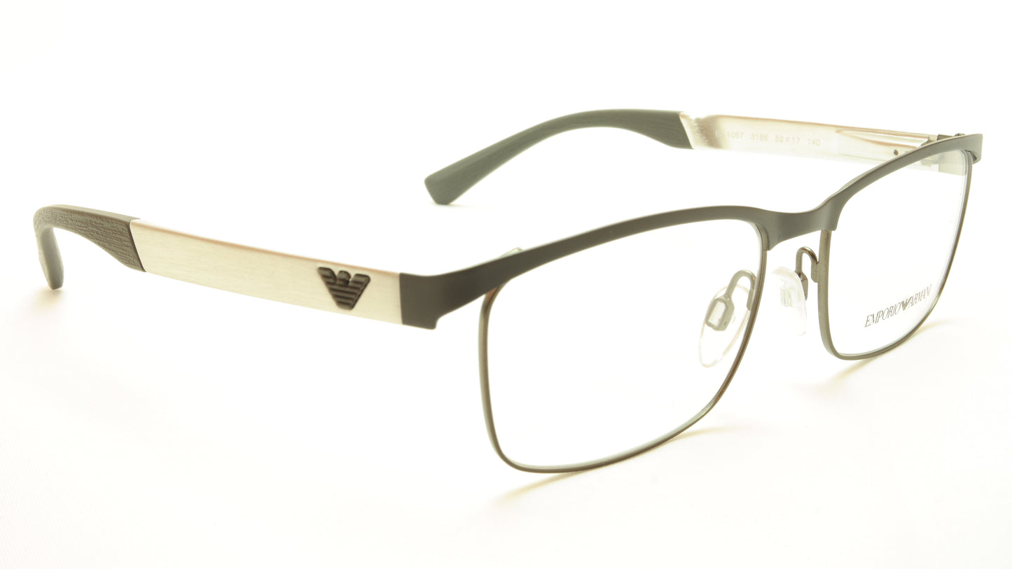 Emporio Armani EA1057 3166 Eyeglasses Frame Metal Grey Silver - Frame Bay