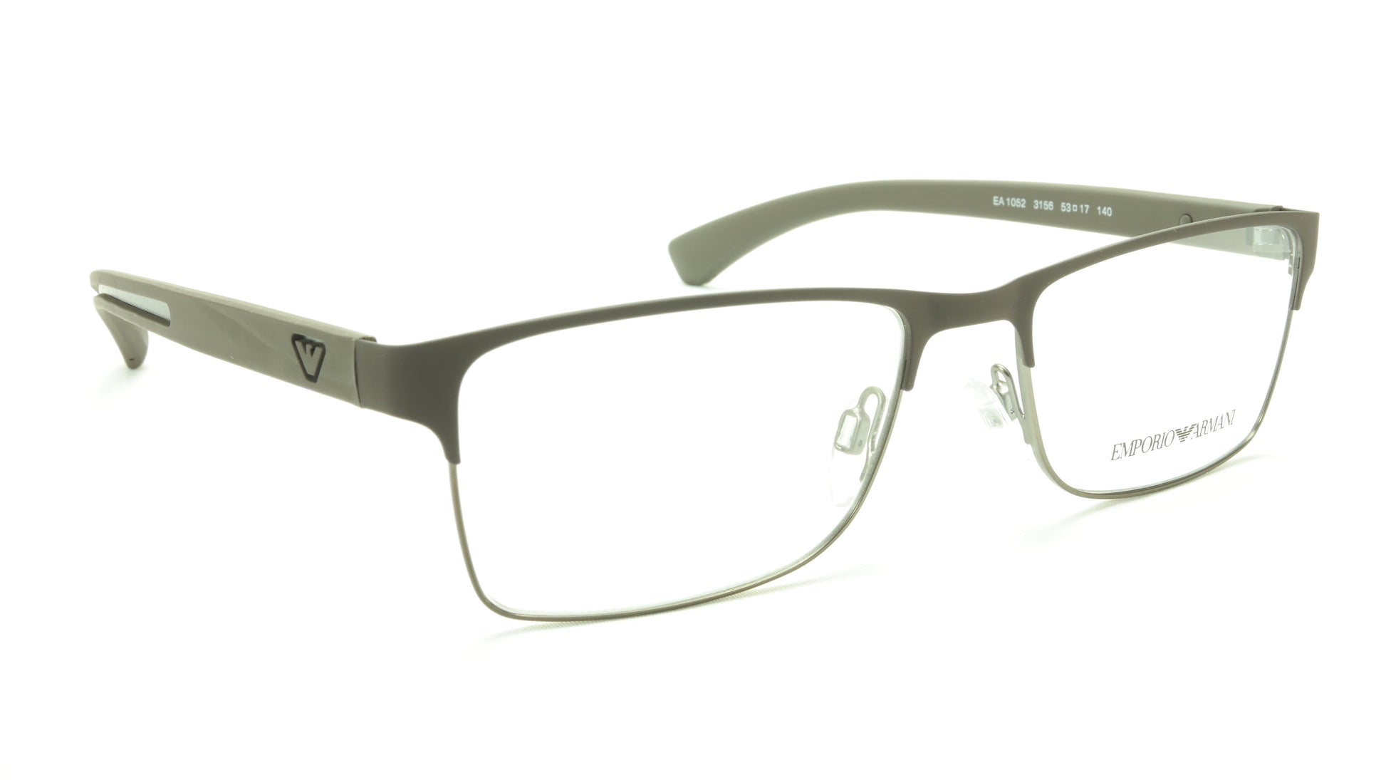 Emporio Armani EA1052 3156 Eyeglasses Frame Acetate Metal Grey - Frame Bay