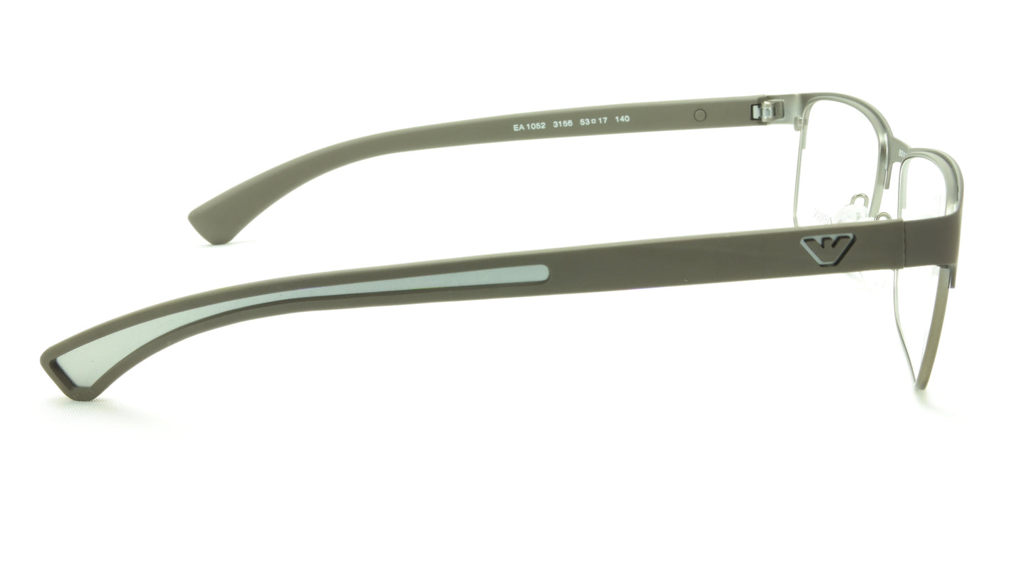 Emporio Armani EA1052 3156 Eyeglasses Frame Acetate Metal Grey - Frame Bay