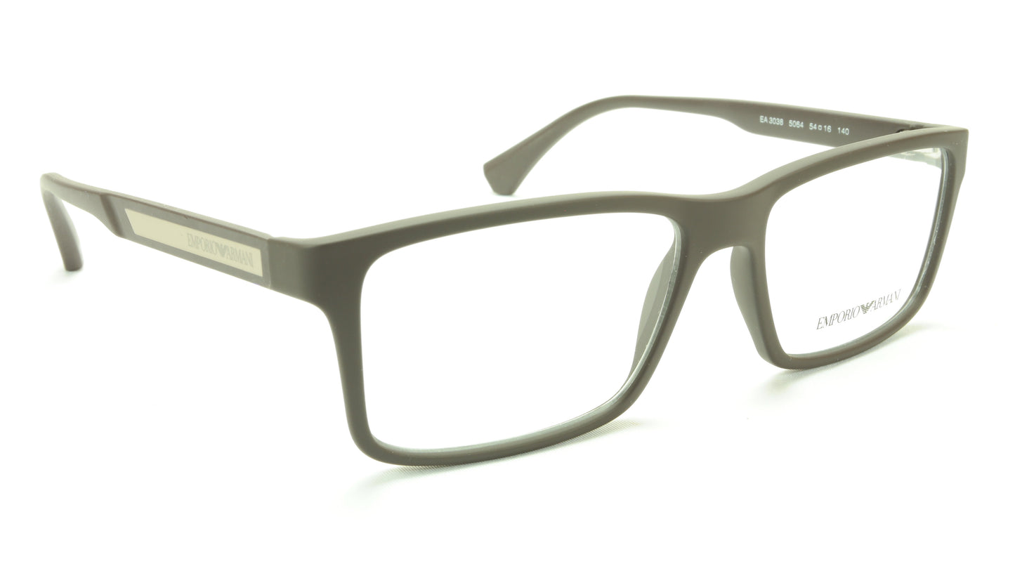 Emporio Armani EA3038 5064 Eyeglasses Frame Acetate Grey - Frame Bay
