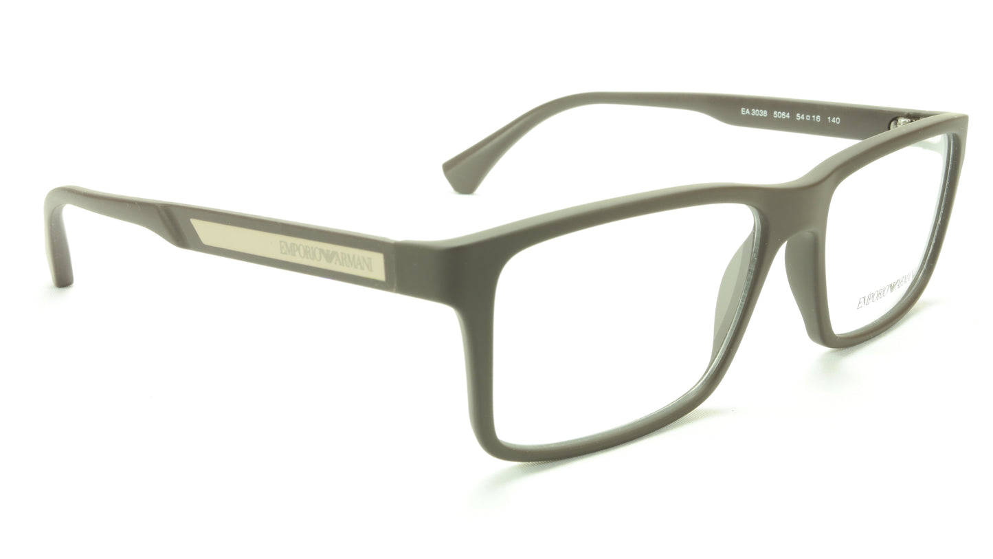Emporio Armani EA3038 5064 Eyeglasses Frame Acetate Grey - Frame Bay