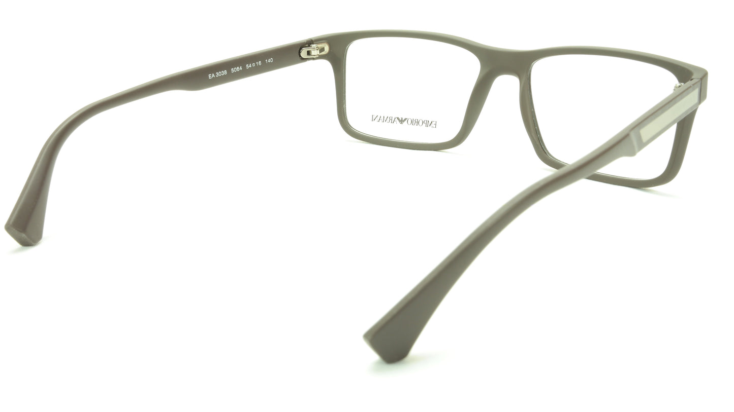 Emporio Armani EA3038 5064 Eyeglasses Frame Acetate Grey - Frame Bay
