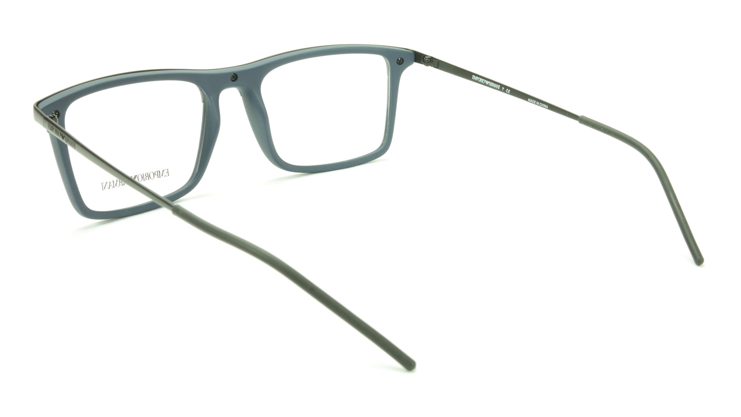 Emporio Armani EA1058 3168 Eyeglasses Frame Acetate Metal Black Blue - Frame Bay