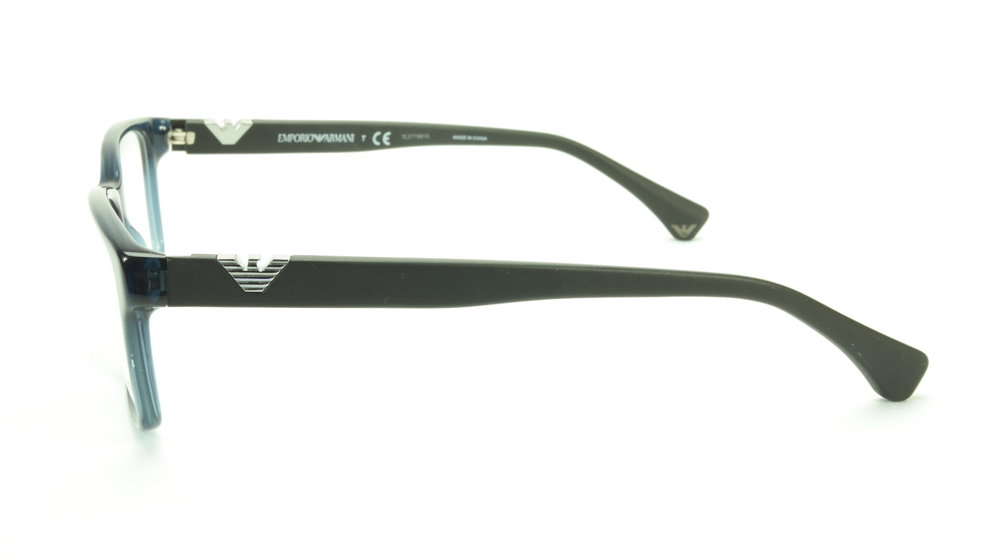 Emporio Armani EA3042 5072 Eyeglasses Frame Acetate Crystal Blue Black - Frame Bay