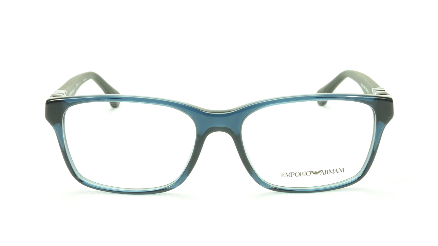 Emporio Armani EA3042 5072 Eyeglasses Frame Acetate Crystal Blue Black - Frame Bay