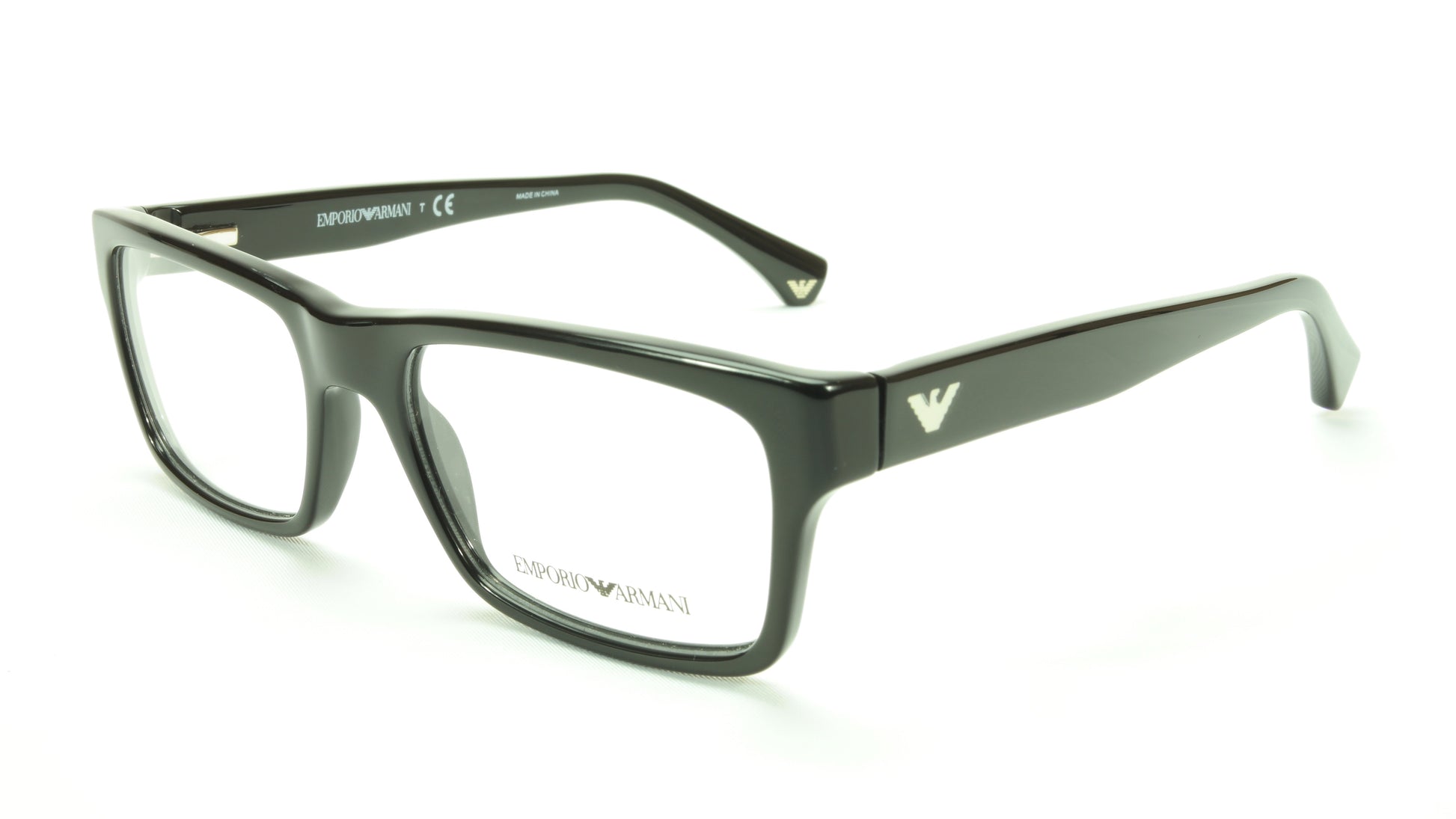 Emporio Armani EA3050 5017 Eyeglasses Frame Acetate Black - Frame Bay