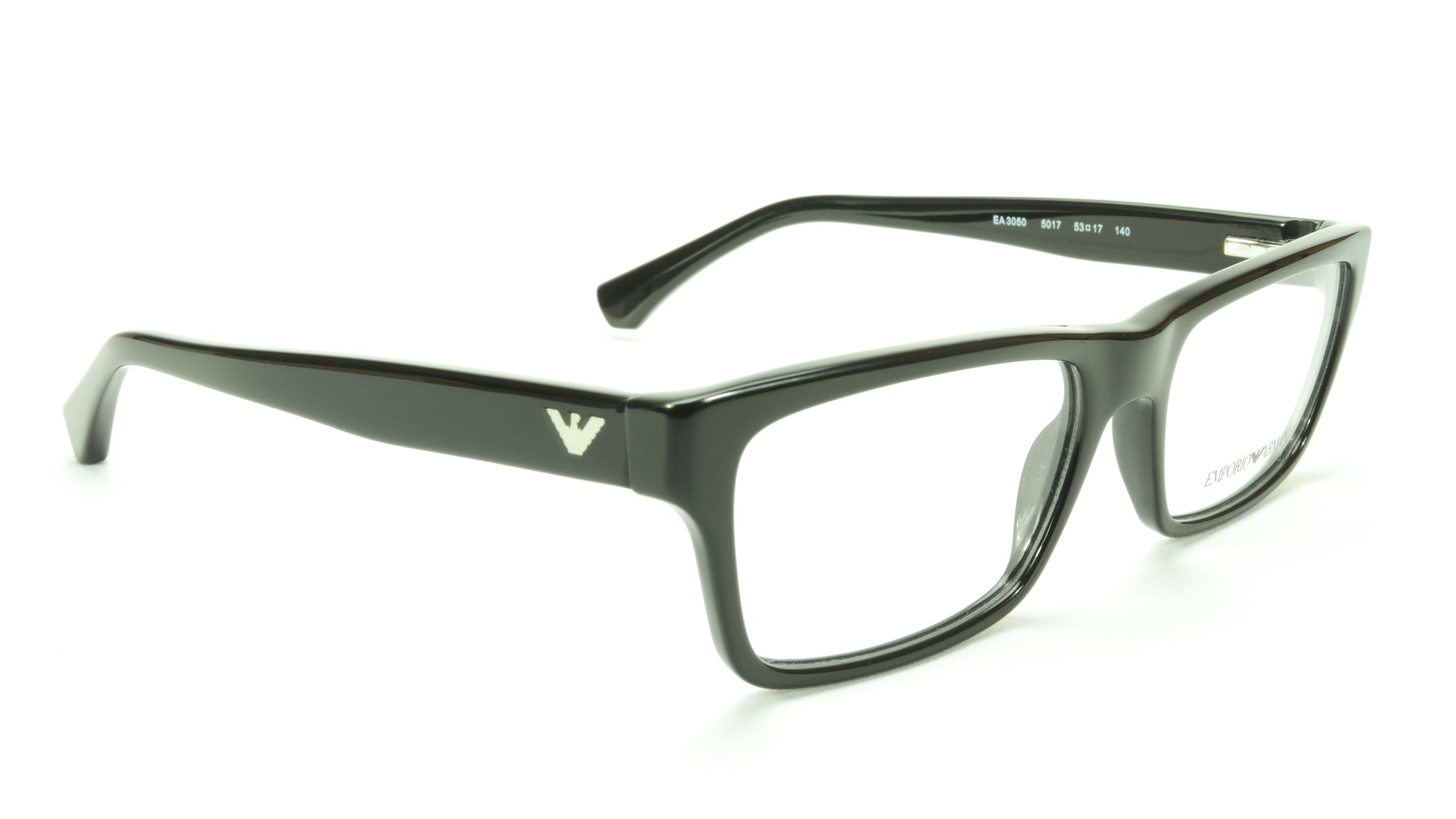 Emporio Armani EA3050 5017 Eyeglasses Frame Acetate Black - Frame Bay