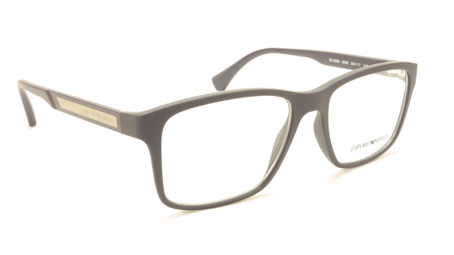 Emporio Armani EA3055 5065 Eyeglasses Frame Acetate Grey Blue - Frame Bay