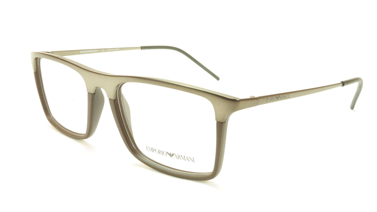 Emporio Armani EA1058 3169 Eyeglasses Frame Acetate Metal Matte Gunmetal - Frame Bay