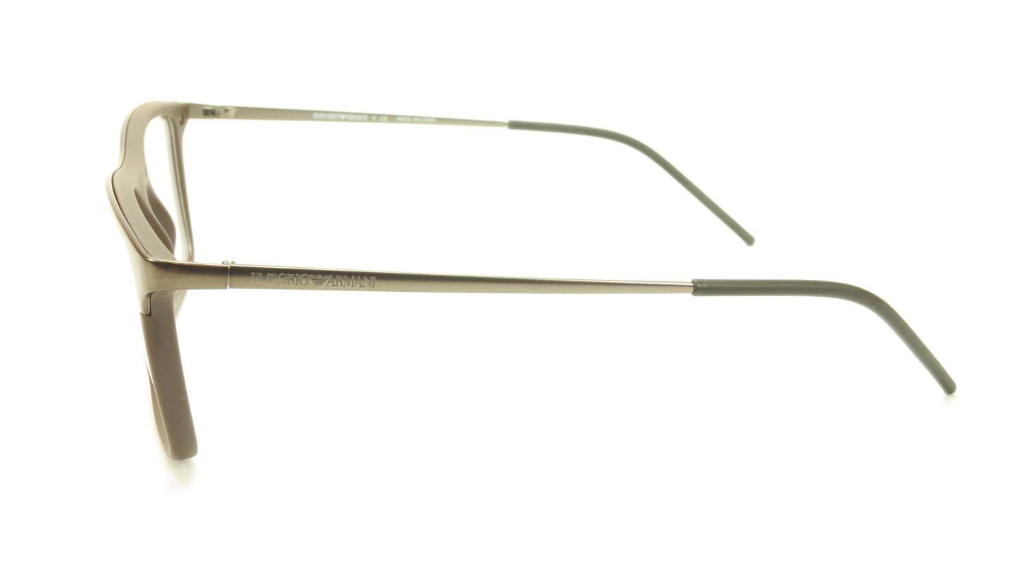 Emporio Armani EA1058 3169 Eyeglasses Frame Acetate Metal Matte Gunmetal - Frame Bay