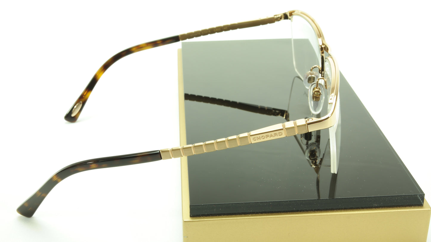 Chopard Eyeglasses Frame VCHA79 0300 Gold Brown Tortoise Italy Made 57-16-140 - Frame Bay