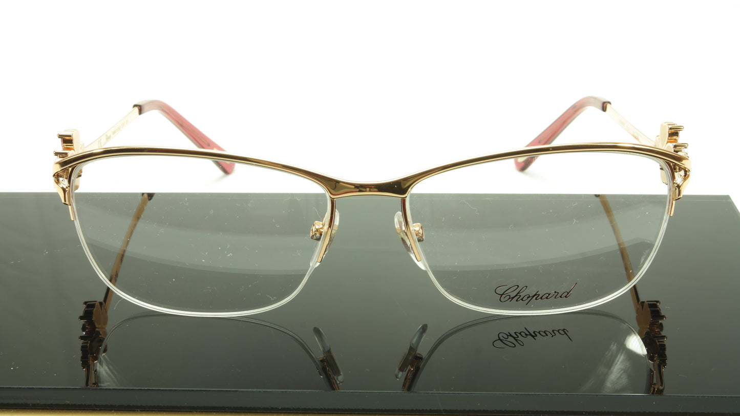 Chopard Eyeglasses Frame VCHA69S 08FC Gold Shiny Copper Italy Made 55-15-130 - Frame Bay