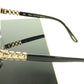 Chopard Eyeglasses Frame VCH A67S 0300 Acetate Black Gold Italy Made 55-17-135 - Frame Bay