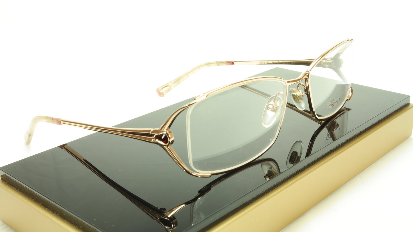 Chopard Eyeglasses Frame VCH 946S 8FCX Gold Plated Metal Italy Made 55-18-135 - Frame Bay