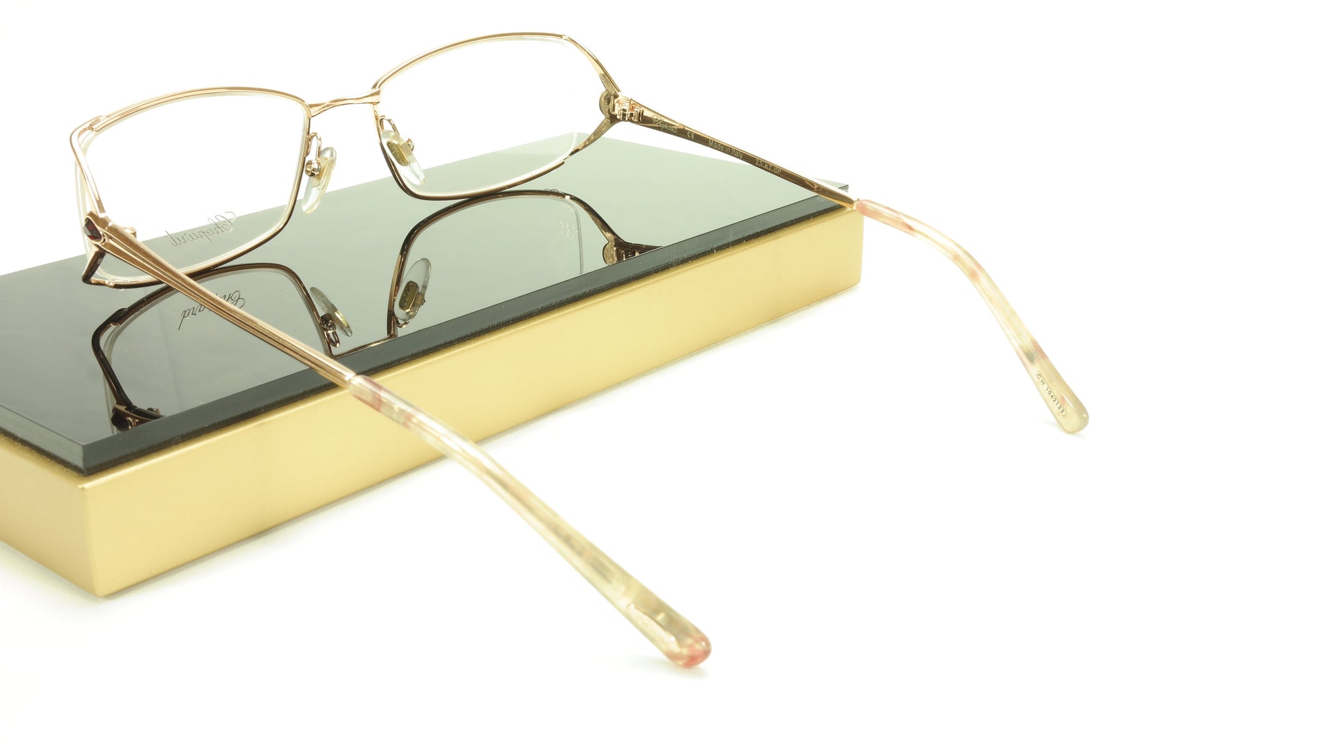 Chopard Eyeglasses Frame VCH 946S 8FCX Gold Plated Metal Italy Made 55-18-135 - Frame Bay