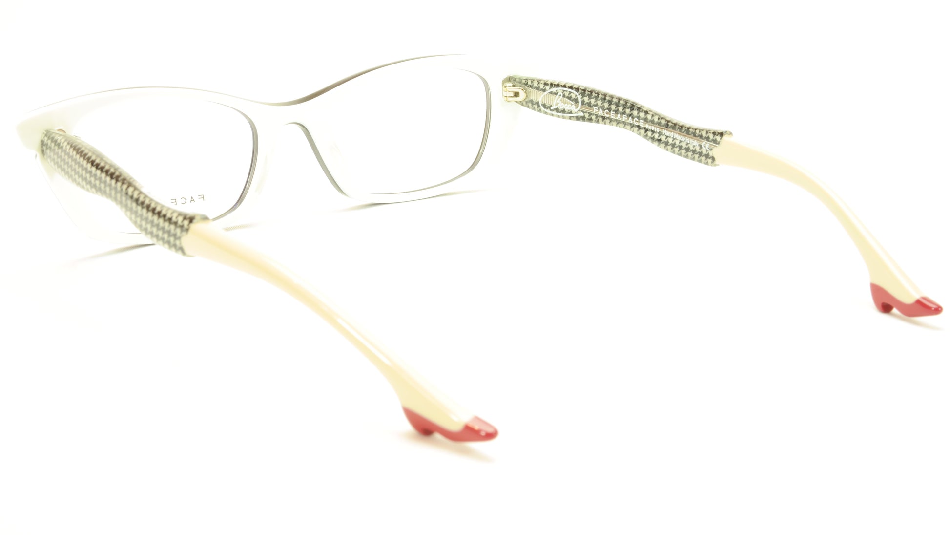 Face A Face Bocca Sixties 4 Col 327 Dark Mauve Houndstooth Eyeglasses - Frame Bay