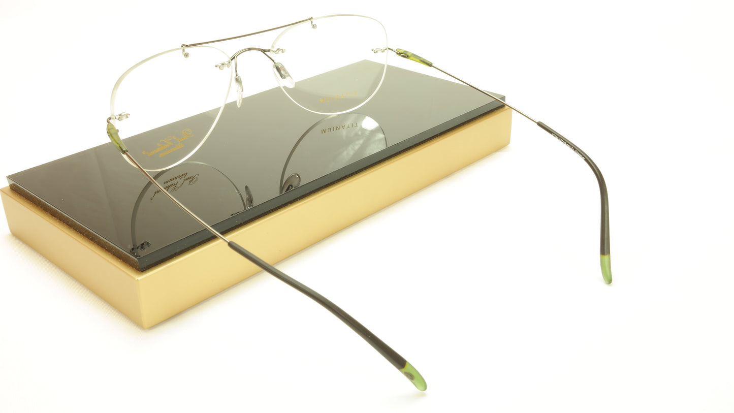 Paul Vosheront VT144 C1 Titanium Gunmetal Eyeglasses Frame Italy Made - Frame Bay
