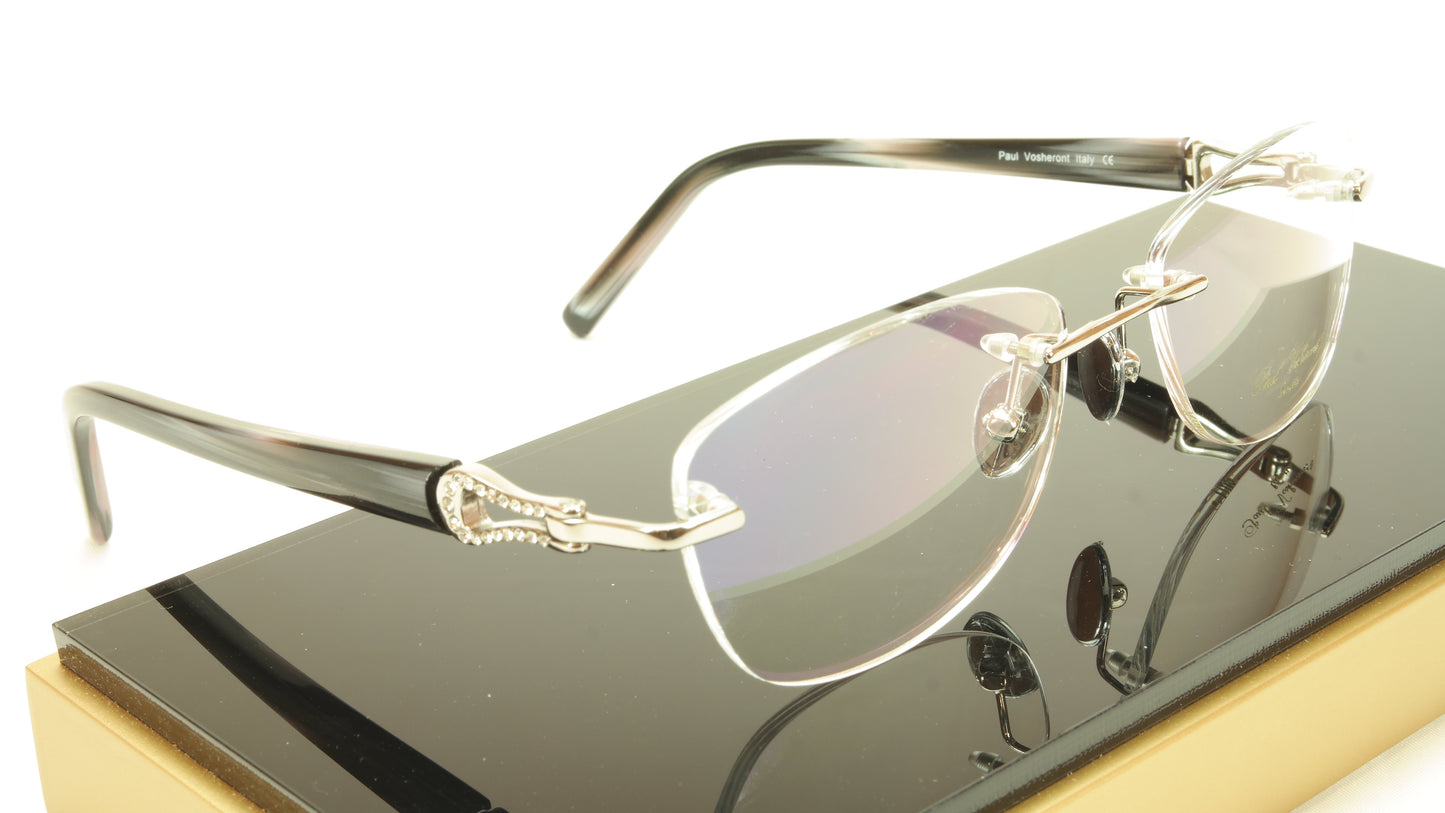Paul Vosheront PV362 C2 23KT Gold Plated Eyeglasses Frame Italy Made - Frame Bay
