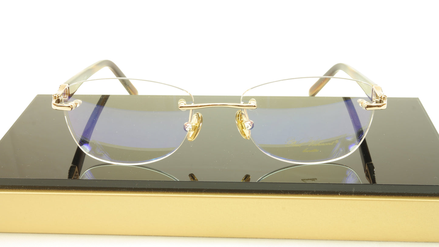 Paul Vosheront PV362 C1 23KT Gold Plated Eyeglasses Frame Italy Made - Frame Bay