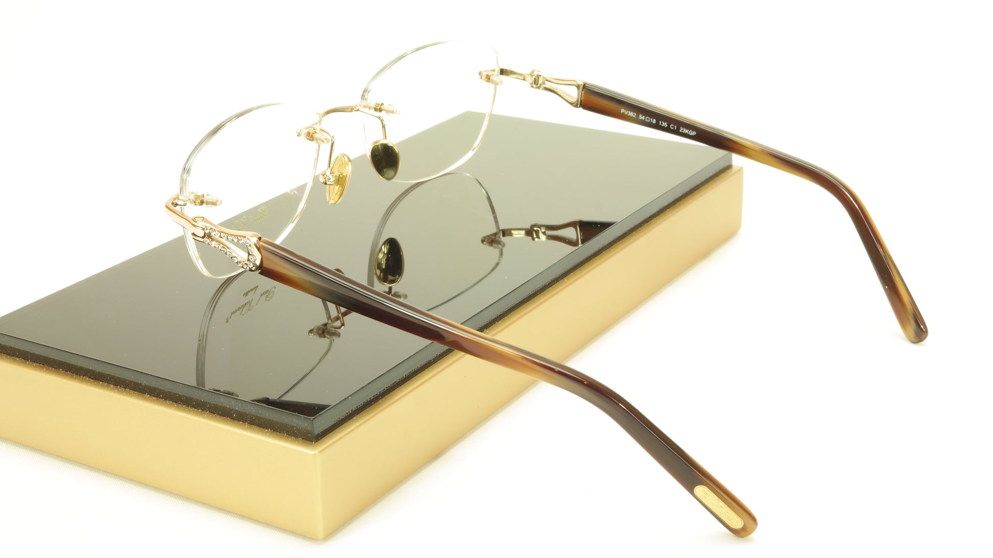 Paul Vosheront PV362 C1 23KT Gold Plated Eyeglasses Frame Italy Made - Frame Bay