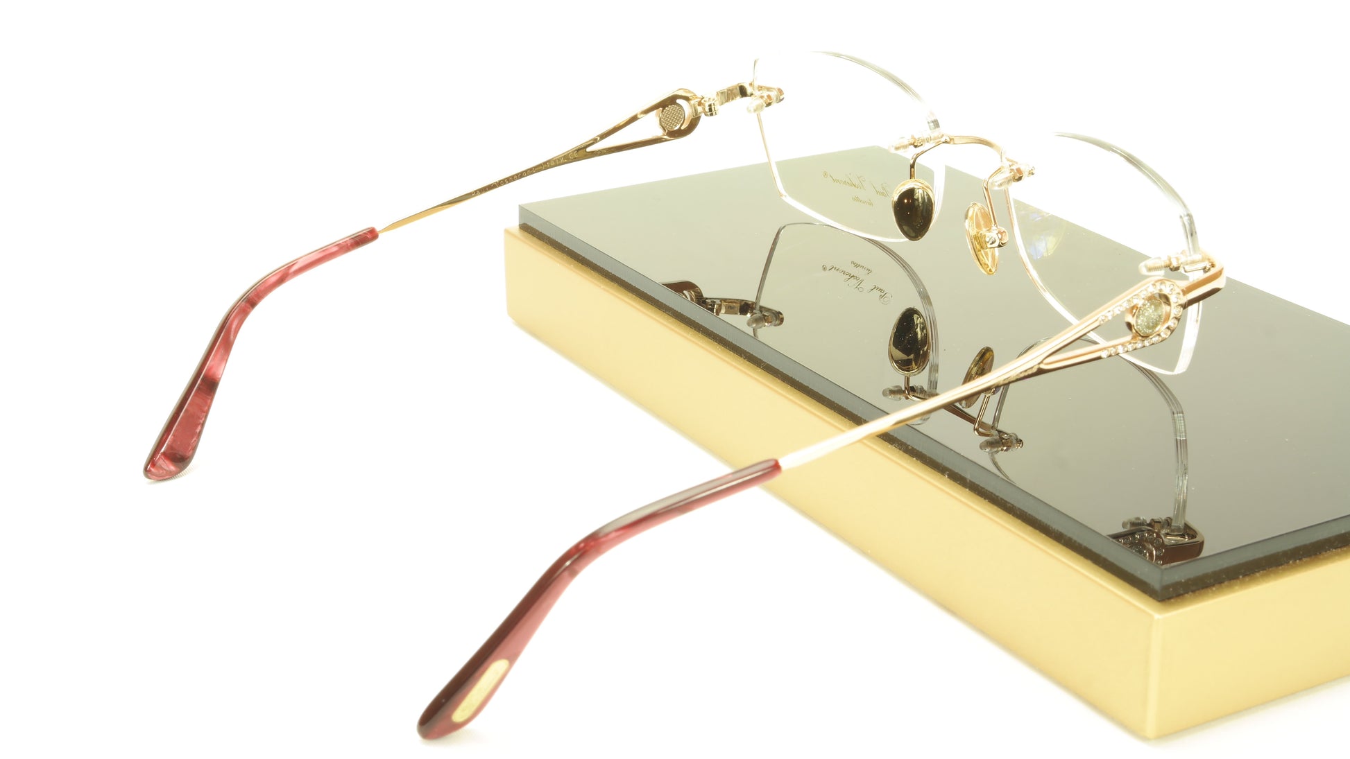 Paul Vosheront PV360 C1 Gold plated Eyeglasses Frame Italy 54-18-135 - Frame Bay