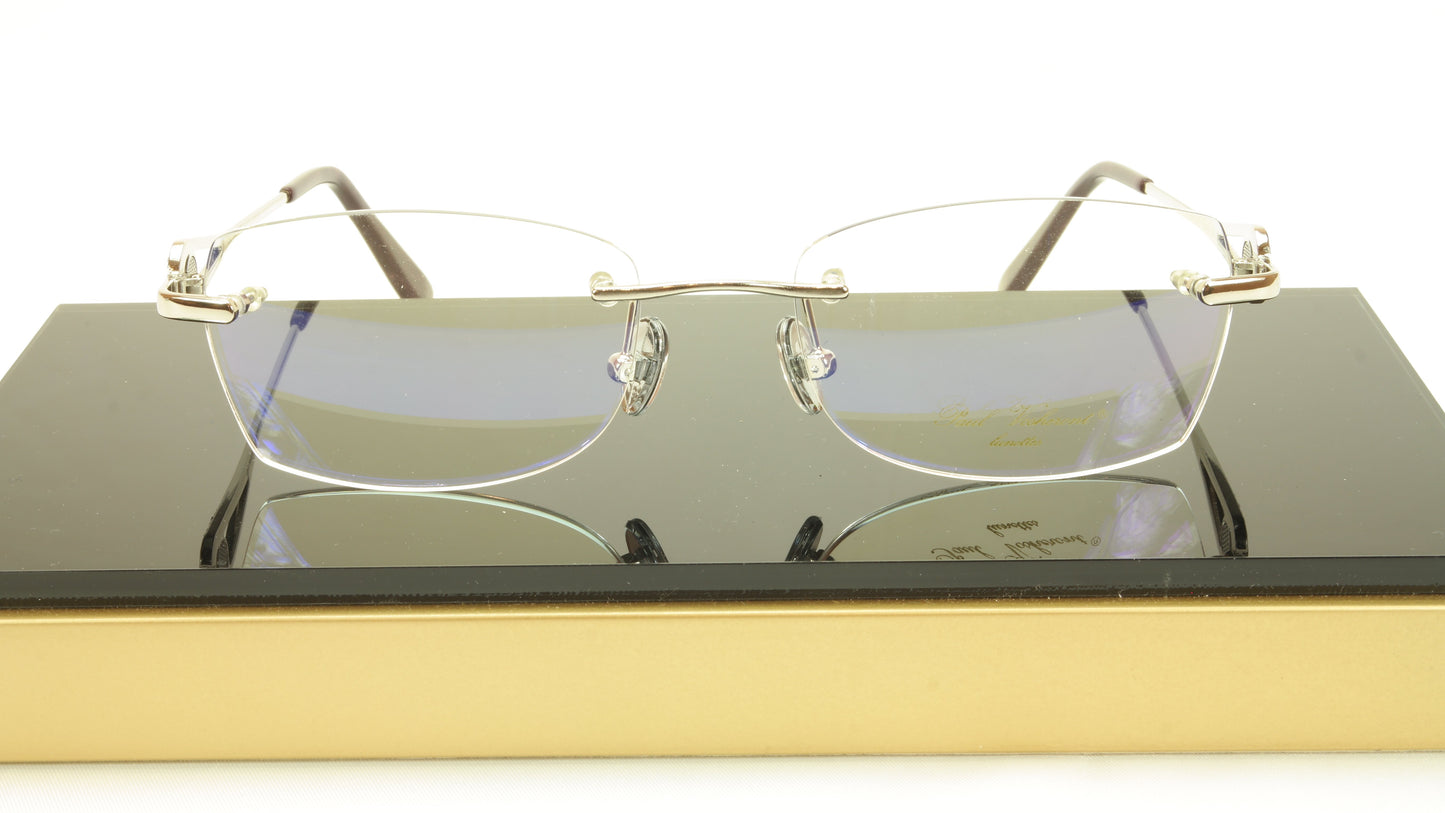 Paul Vosheront PV360 C2 Gold plated Eyeglasses Frame Italy 54-18-135 - Frame Bay