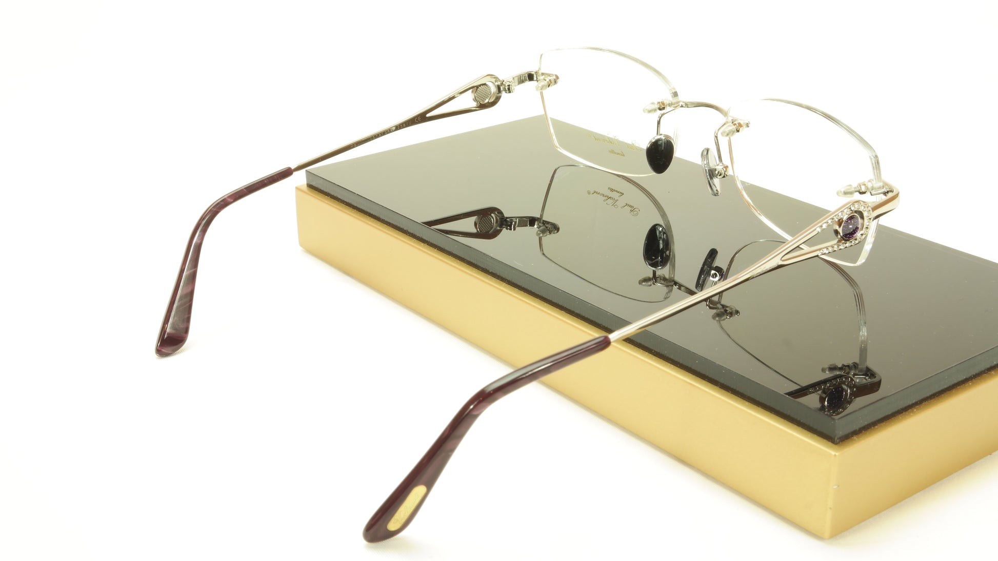 Paul Vosheront PV360 C2 Gold plated Eyeglasses Frame Italy 54-18-135 - Frame Bay