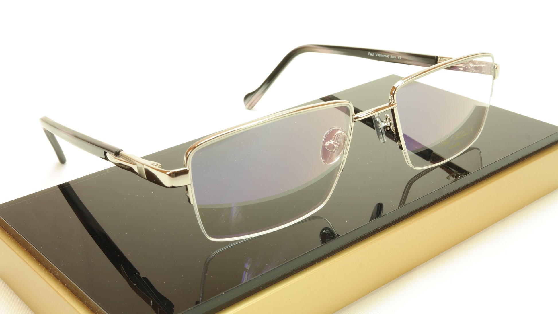 Paul Vosheront PV366 C2 23KT Gold Plated Eyeglasses Frame Italy Made - Frame Bay