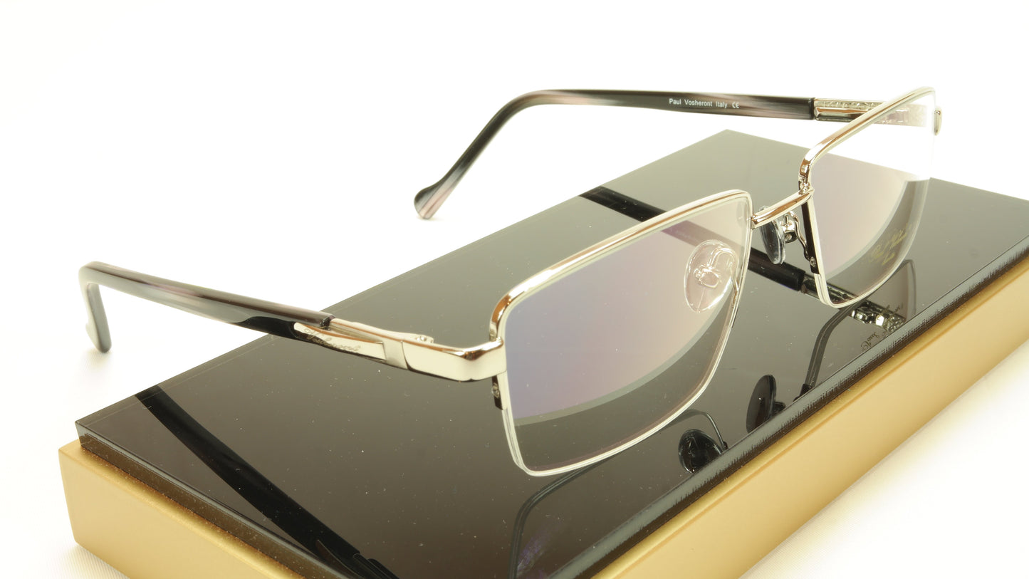 Paul Vosheront PV366 C2 23KT Gold Plated Eyeglasses Frame Italy Made - Frame Bay