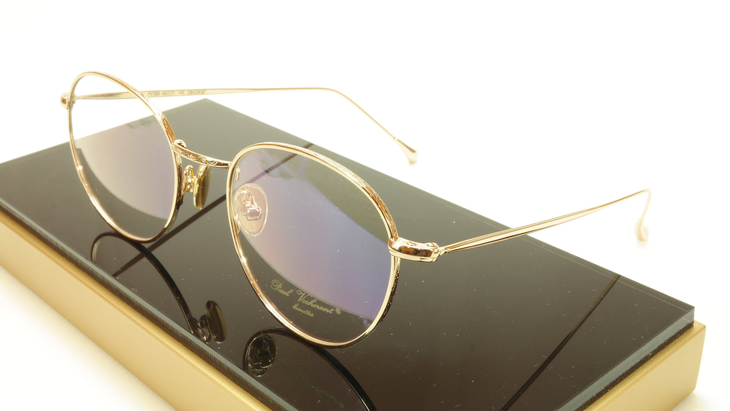 Paul Vosheront PV369 C1 Gold Plated Eyeglasses Frame Italy 49-21-145 - Frame Bay