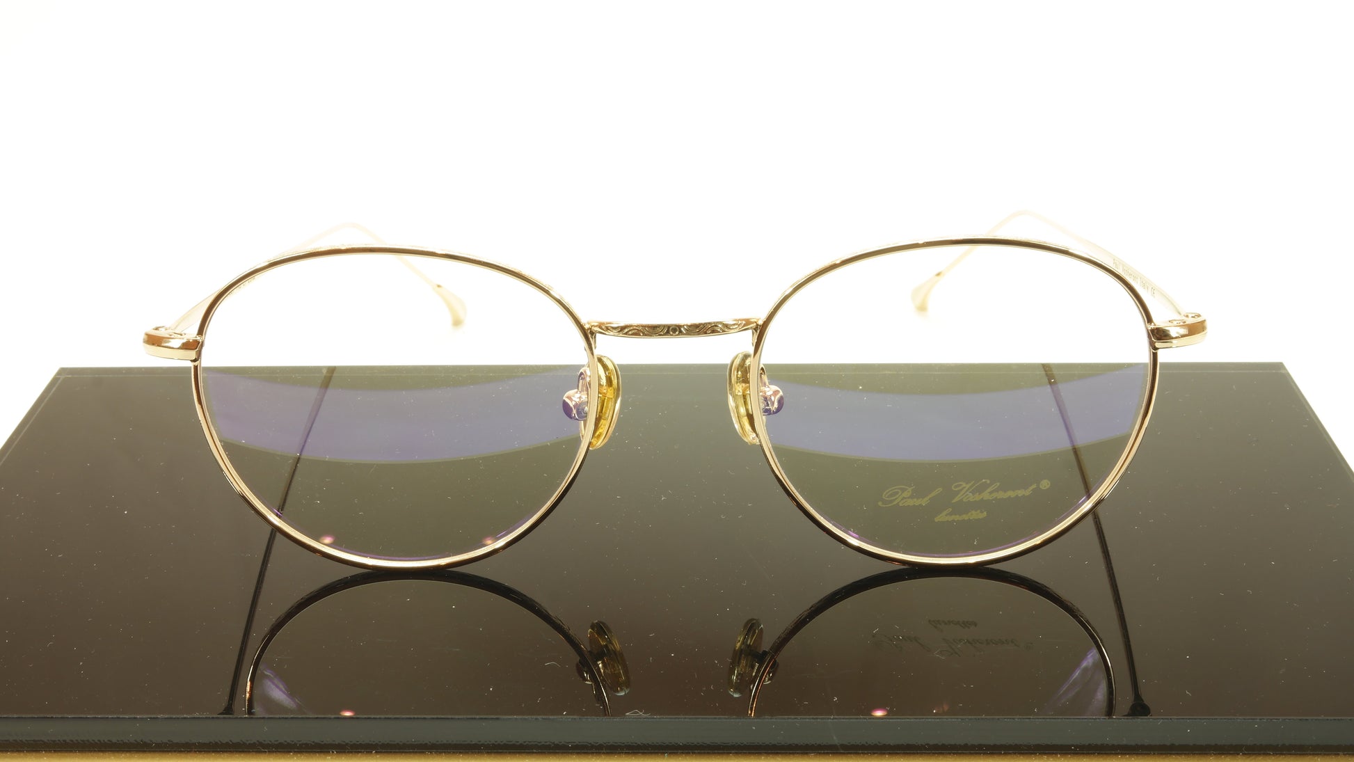 Paul Vosheront PV369 C1 Gold Plated Eyeglasses Frame Italy 49-21-145 - Frame Bay