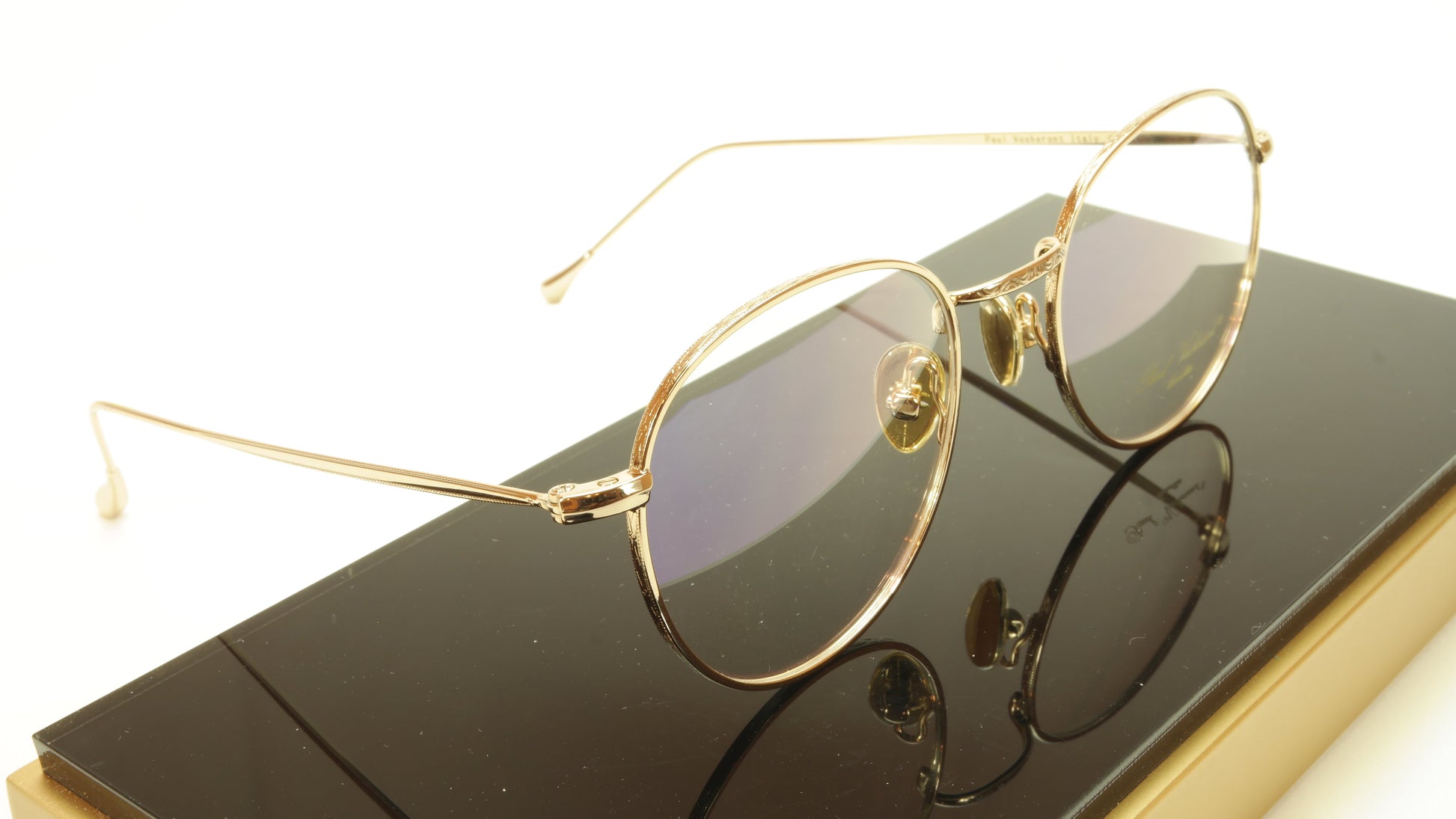 Paul Vosheront PV369 C1 Gold Plated Eyeglasses Frame Italy 49-21-145 - Frame Bay