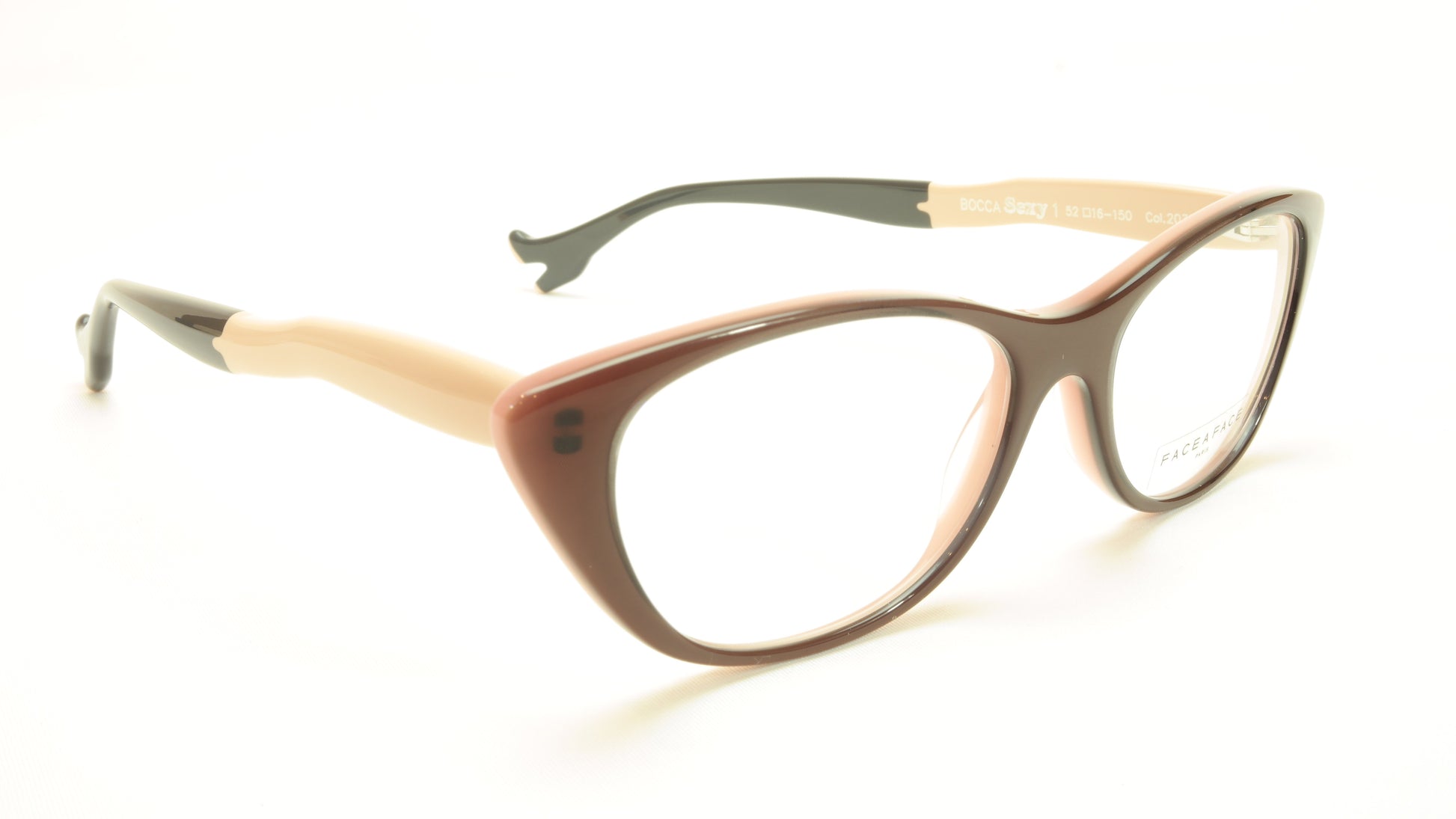 Face A Face Bocca Sexy 1 Col 2032 Dark Mauve Pink Eyeglasses Frame - Frame Bay