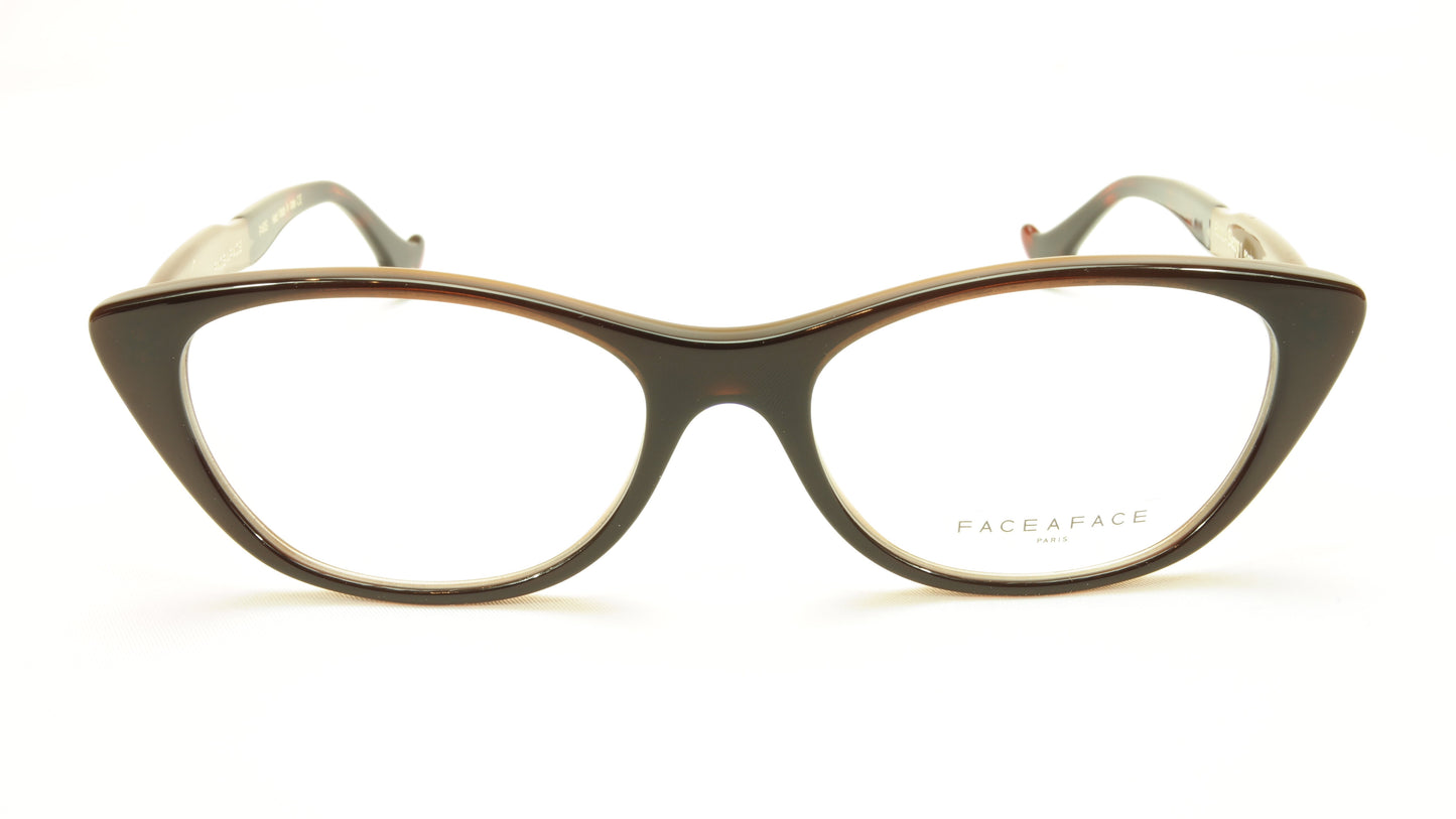 Face A Face Bocca Sexy 1 Col 080 Chestnut Beige Tortoise Eyeglasses - Frame Bay