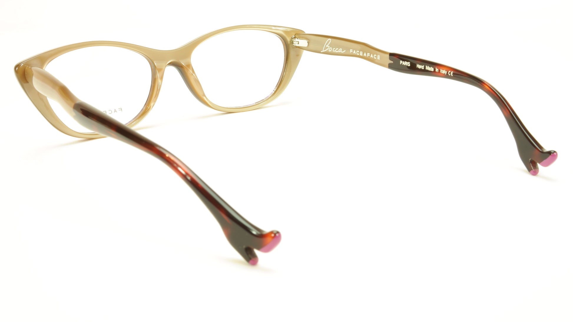 Face A Face Bocca Sexy 1 Col 080 Chestnut Beige Tortoise Eyeglasses - Frame Bay