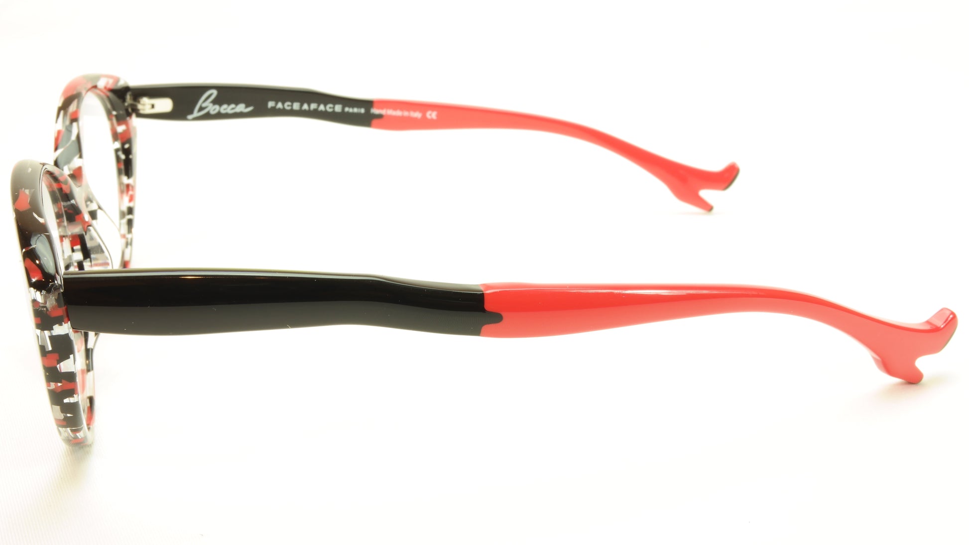 Face A Face Bocca Sexy 3 Col 3024 Transparent / Red / Black Eyeglasses - Frame Bay