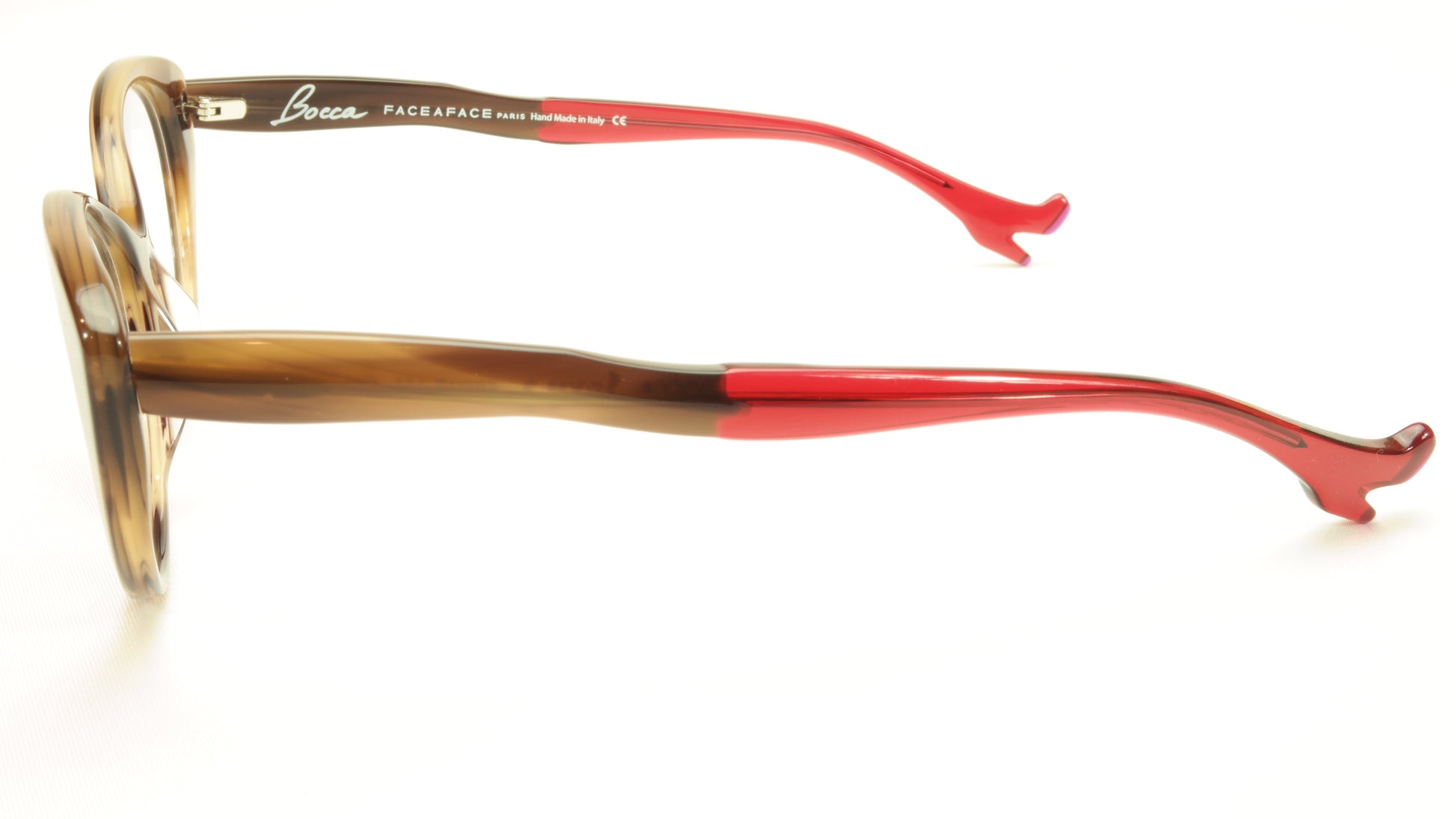 Face A Face Bocca Sexy 3 Col 2036 Smoked Tortoise Raspberry Eyeglasses - Frame Bay