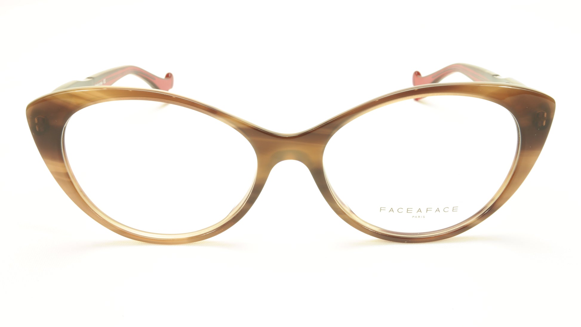 Face A Face Bocca Sexy 3 Col 2036 Smoked Tortoise Raspberry Eyeglasses - Frame Bay