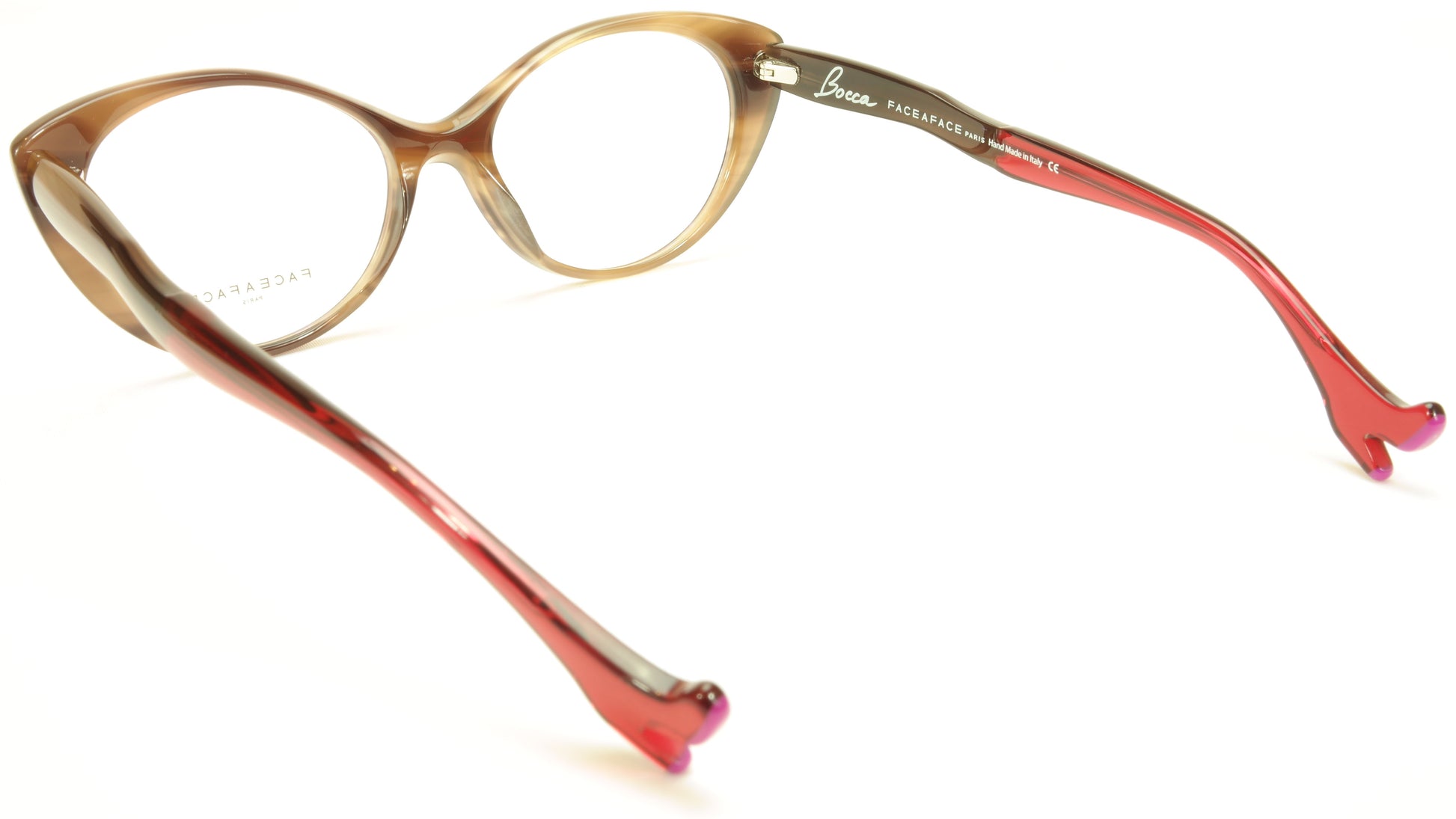 Face A Face Bocca Sexy 3 Col 2036 Smoked Tortoise Raspberry Eyeglasses - Frame Bay