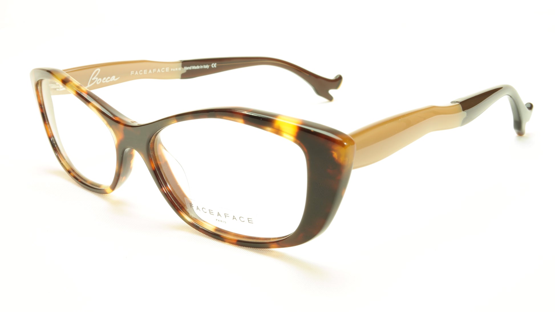 Face A Face Bocca Sexy 4 Col 476 Tortoise Beige Chestnut Eyeglasses - Frame Bay