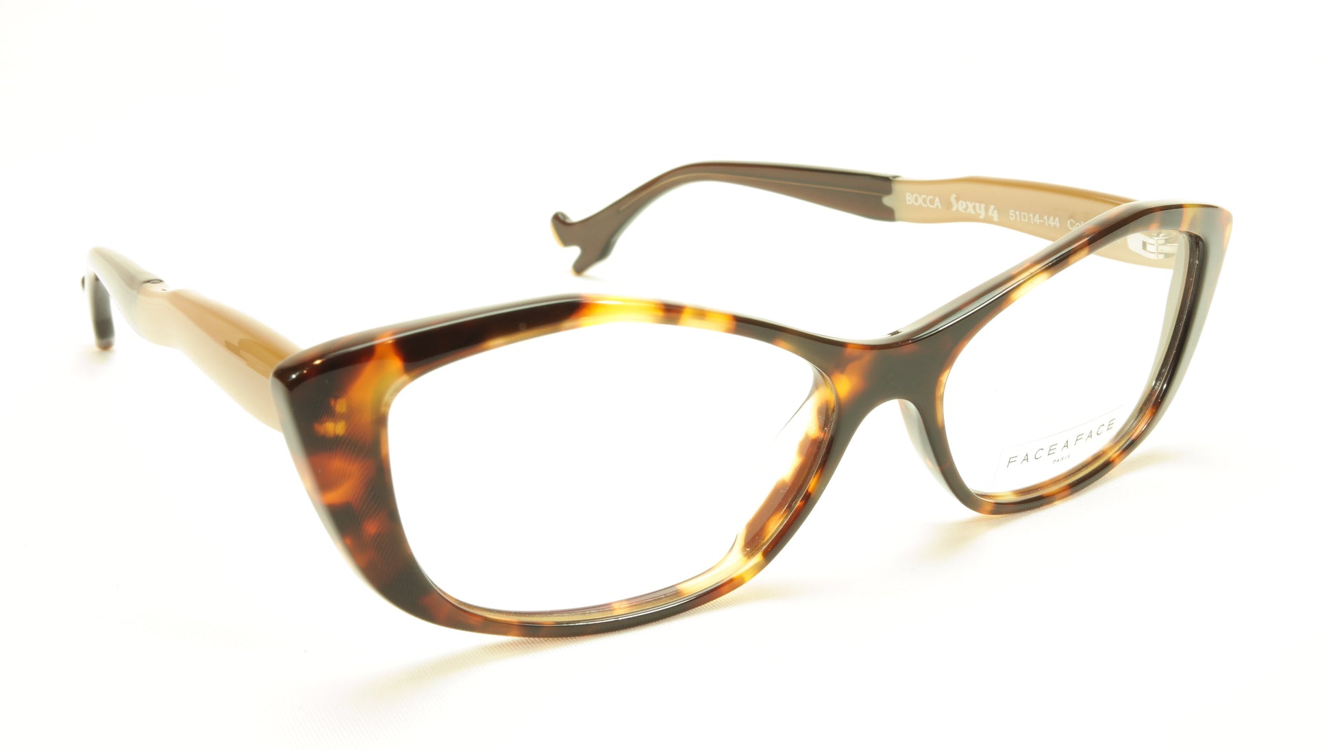 Face A Face Bocca Sexy 4 Col 476 Tortoise Beige Chestnut Eyeglasses - Frame Bay