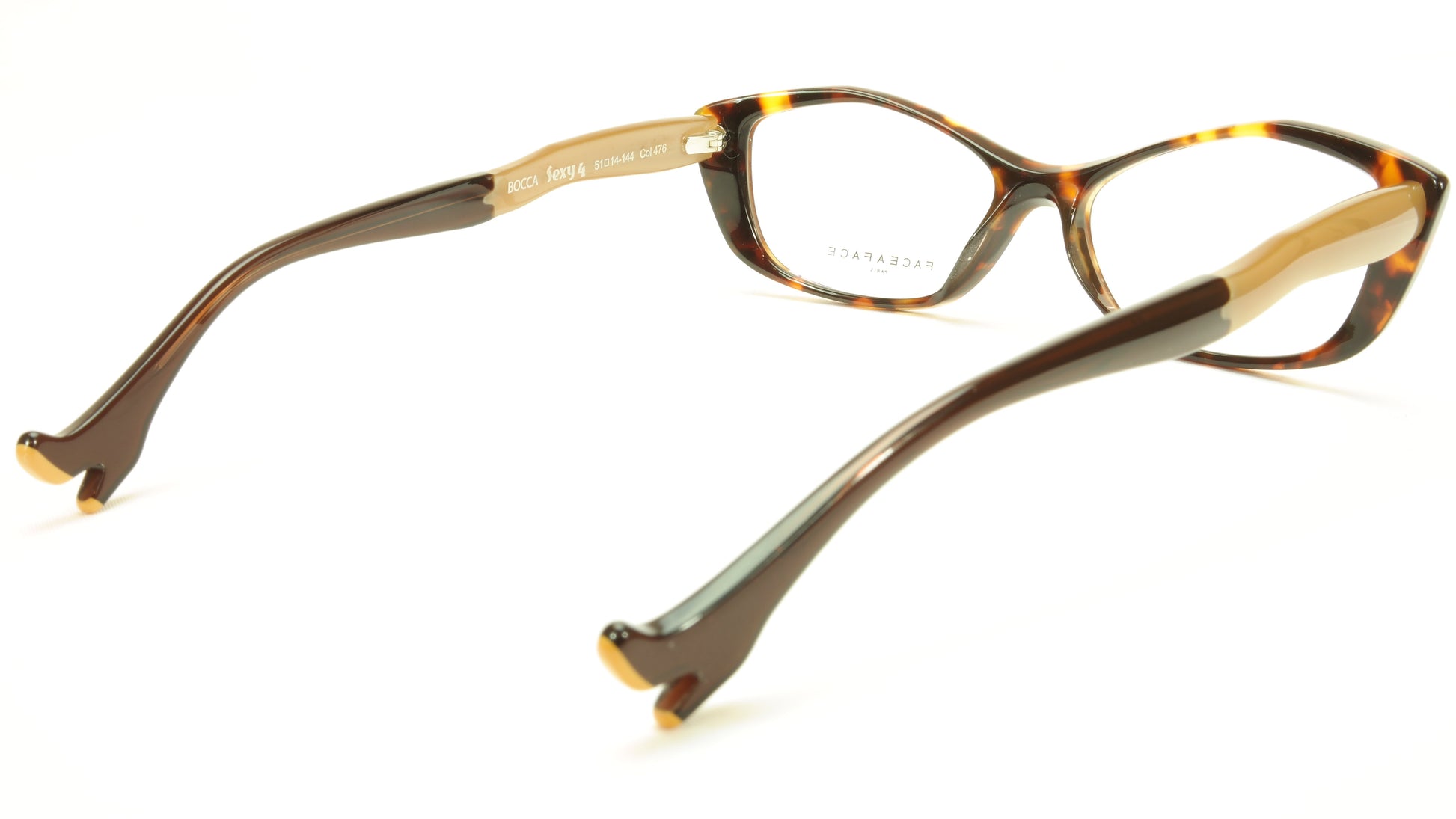 Face A Face Bocca Sexy 4 Col 476 Tortoise Beige Chestnut Eyeglasses - Frame Bay