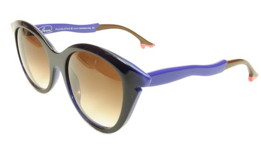 Face A Face Bocca Sixties 3 2146 Sunglasses Ink Majorelle Blue Italy Hand Made - Frame Bay