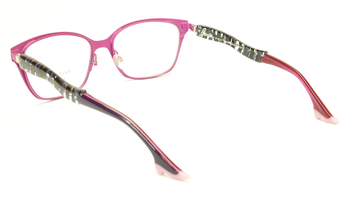 Face A Face Bocca City 4 Col. 9488 Purple Pink Eyeglasses Italy Made 54-16-142 - Frame Bay