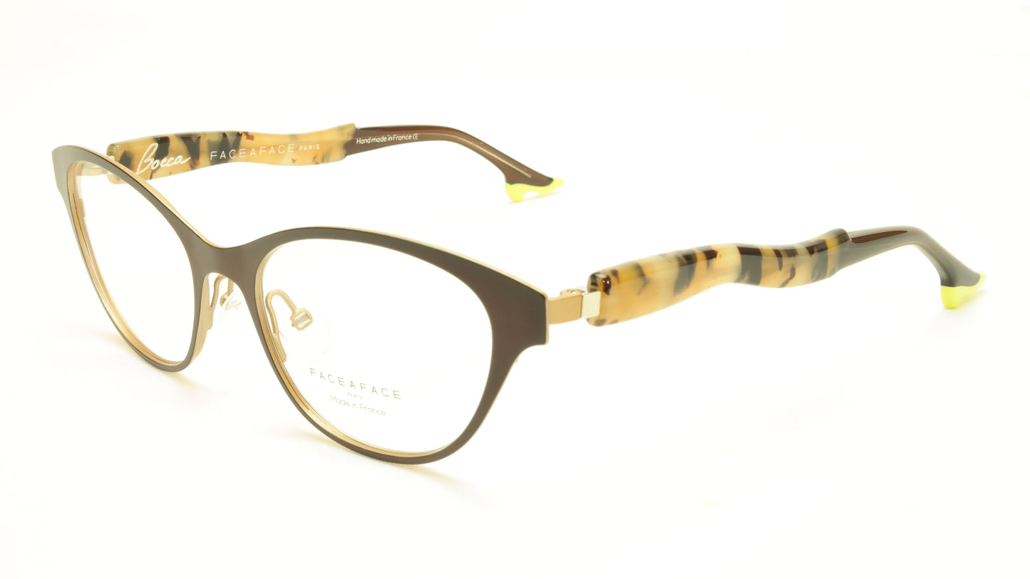 Face A Face Bocca City 3 Col. 9324 Eggplant Eyeglasses France Made 52-17-142 - Frame Bay