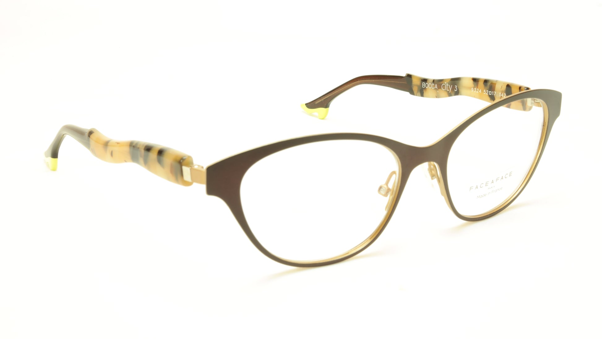 Face A Face Bocca City 3 Col. 9324 Eggplant Eyeglasses France Made 52-17-142 - Frame Bay